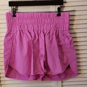 Zenana Outfitters High Waist Pink Shorts